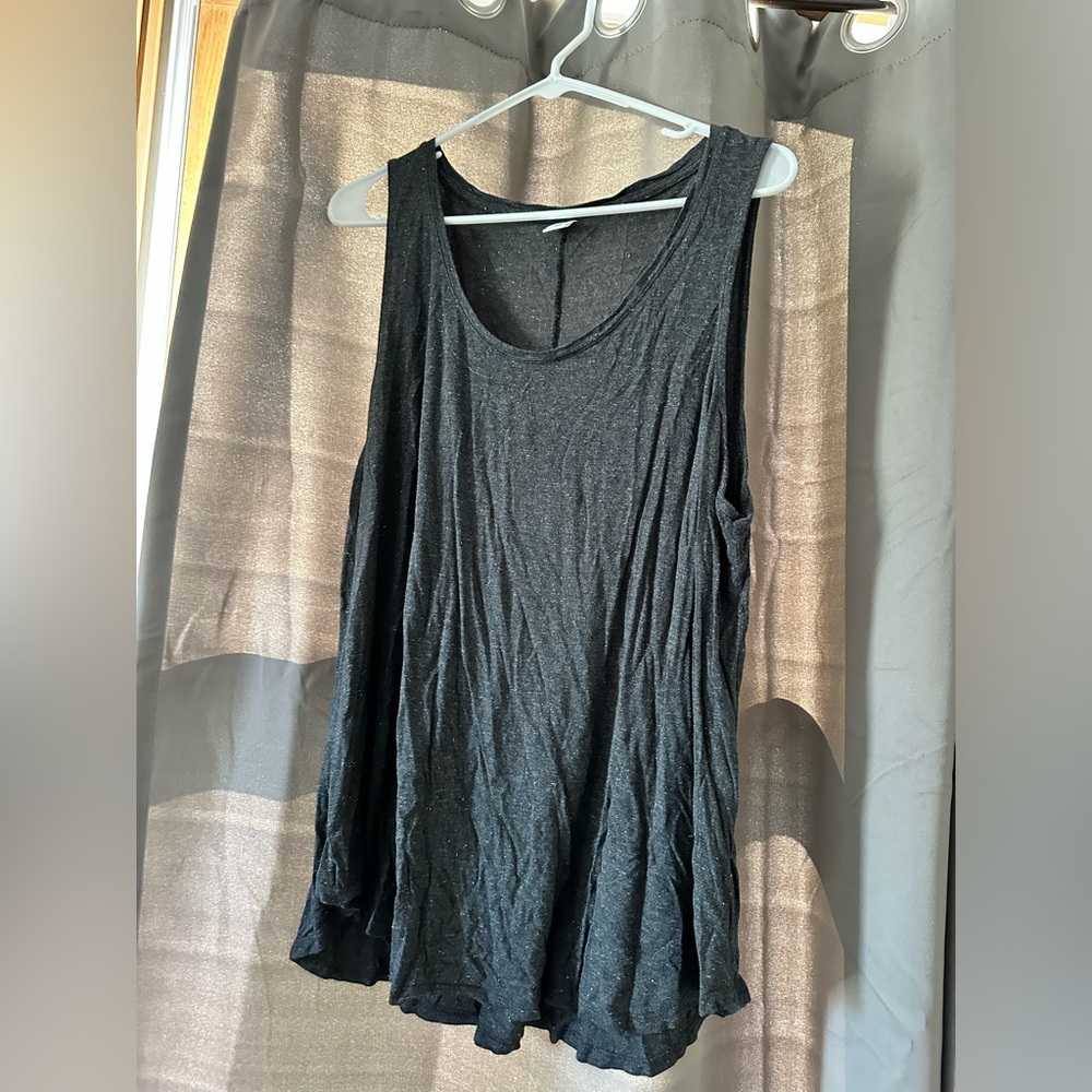Old navy gray with gold sparkle tank